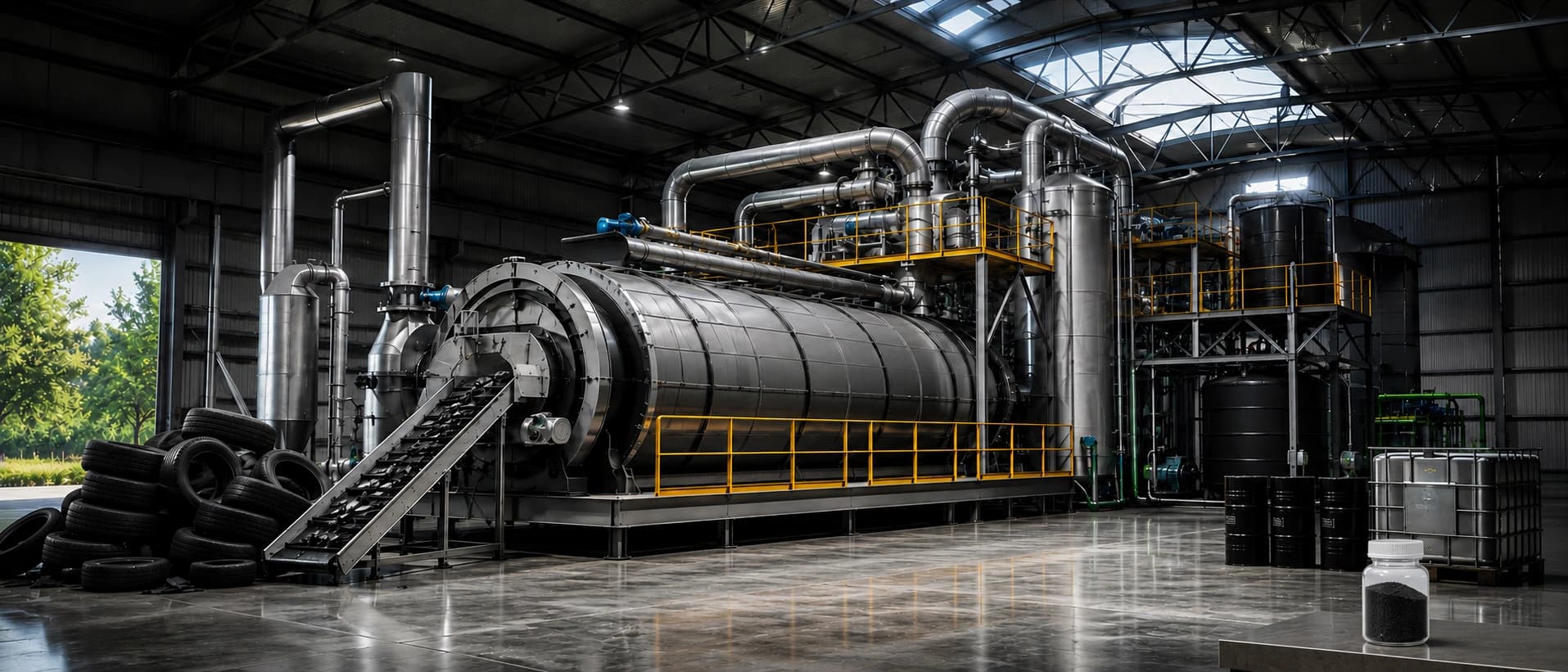 Tyre Pyrolysis Plant