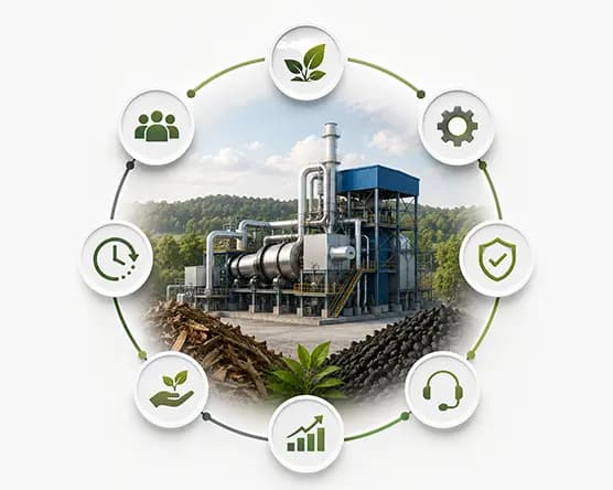 Industrial gasifier power plant piping