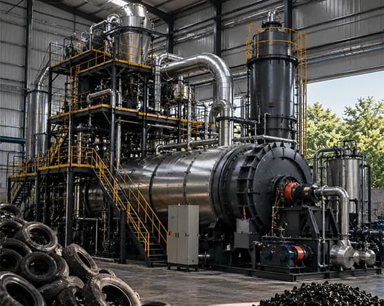Industrial gasifier power plant piping
